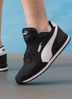 PUMA彪马男鞋女鞋冬季透气运动鞋情侣复古休闲鞋黑色鞋子384857