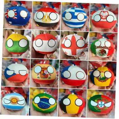 70 Styles 10cm Country Ball Plush Toys Polandball Pendant Co