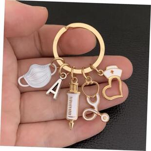 26 Letters, New Design Keychain Doctor Tool Stethoscope Syri