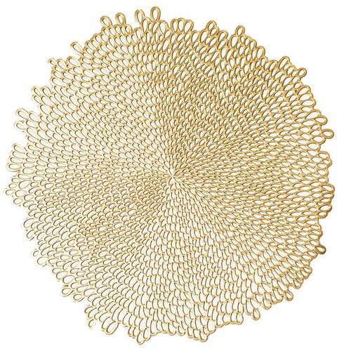 4 Pack Gold Sliver Placemat Kitchen and Dining Table Mats