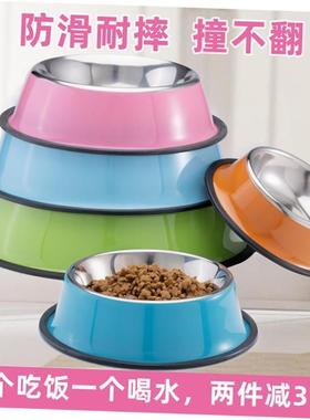 Dog food bowl large stainless steel dog bowl dog food bowl a