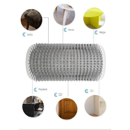 Cat corner scrubber cat scratch toy scrubber massage brush
