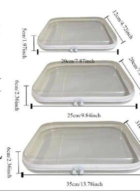 Creative Multi-function Zippered Hard Pouch Transparent