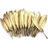 bag for Gold Feathers 50pcs 7inches Plated Christmas