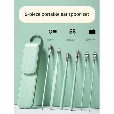 6PCS Ear Cleaner Wax Removal Tool Earpick Sticks Earwax Remo