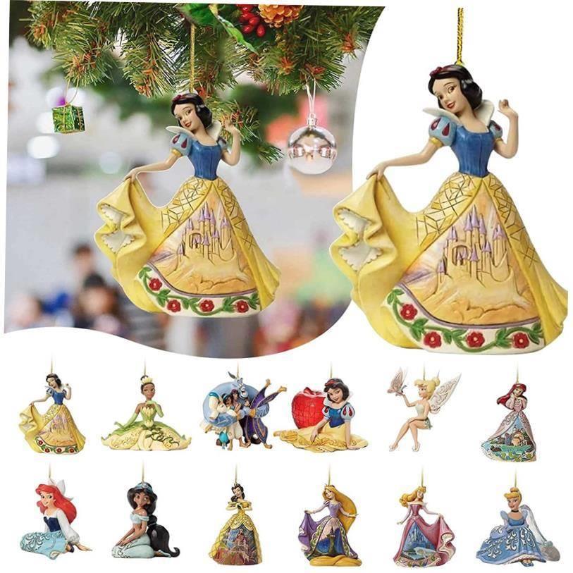 Flat Princess Christmas Pendant Xmas Tree Decorations Carto