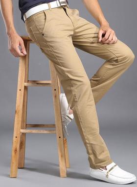 Men's Chinos Large Size Pants Man Cotton Trousers 男士休