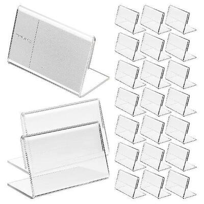 40 Pcs Acrylic Sign Display Stand Tabletop Holder Price