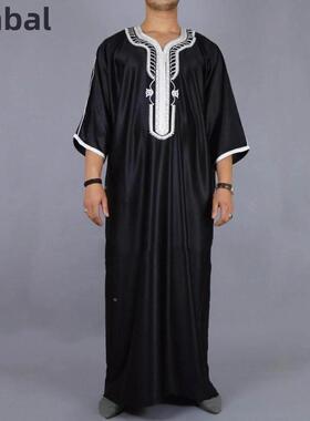 Muslim Men Gown Thobe Kaftan Dress Africa Long Shirt男士长袍