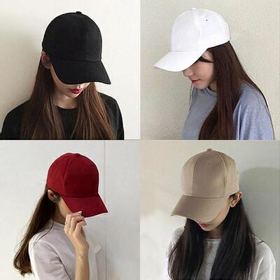 Men Women New Black Baseball Cap Hip-Hop Adjustable Bboy Cap