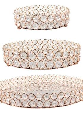 Vintage Style Mirror Vanity Tray Serving Tray Dish for