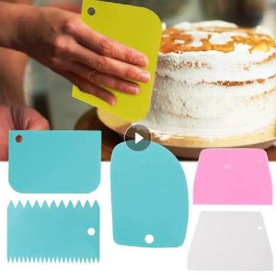 Plastic Cake Cream Spatula Dough Butter Batter Scraper
