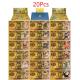 Pokemon pvc Cards Pokeball Anime banknote Pikachu gold Bankn