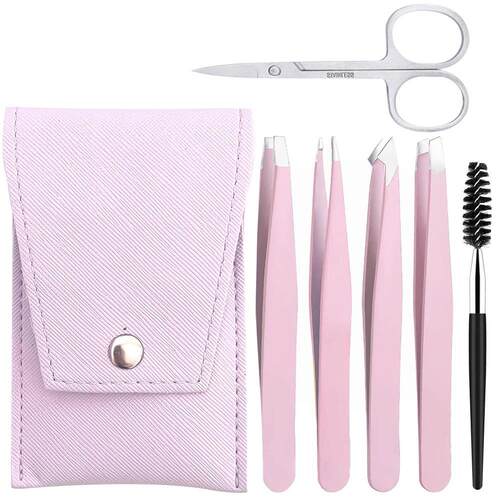 4/6pcs Eyebrow Tweezers Set Stainless Steel Hair Removal Eye