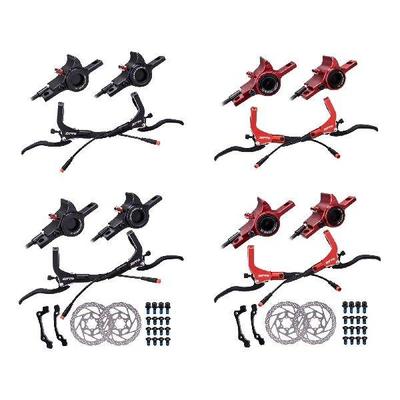 Hydraulic Disc Brakes Set Levers Universal Adapter