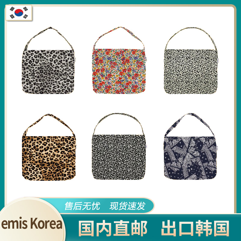 韩国豹纹包灯芯绒帆布袋