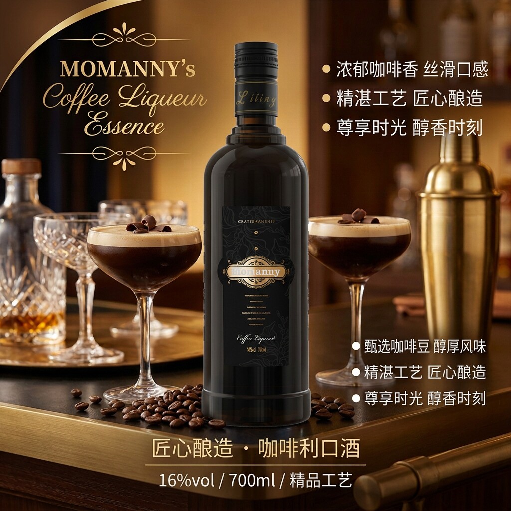 调酒基酒洋酒组合蓝橙力娇酒咖啡味伏特加朗姆酒金酒威士忌鸡尾酒