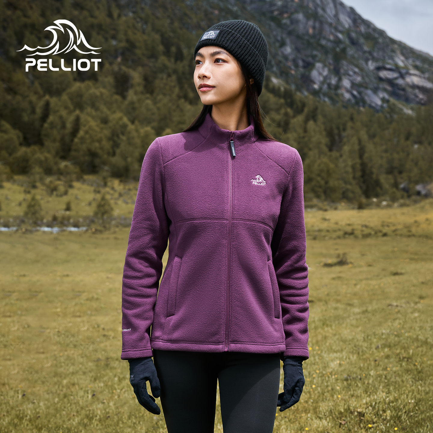 伯希和Polartec200轻收腰抓绒衣