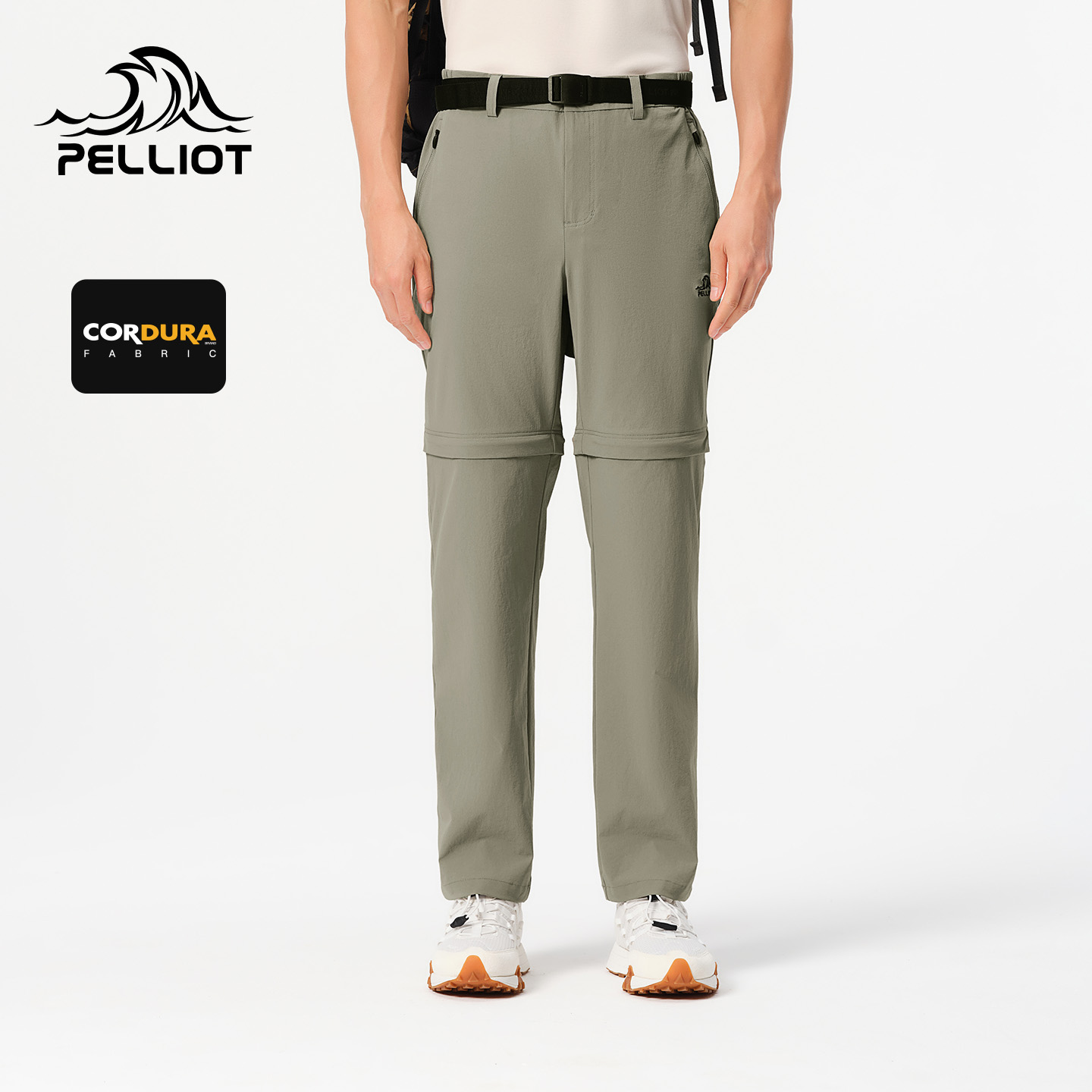 伯希和防水长裤男春夏高弹耐磨登山裤户外透气运动裤可拆卸两截裤