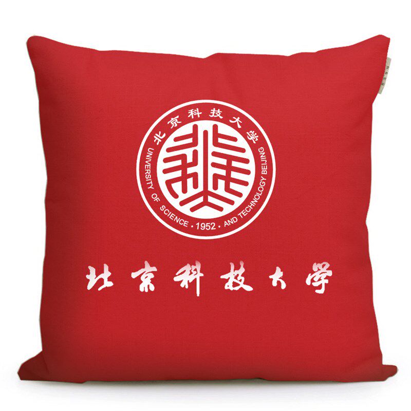 速发北京科技大学纪念品抱枕校徽文创礼品枕头学生座椅靠枕