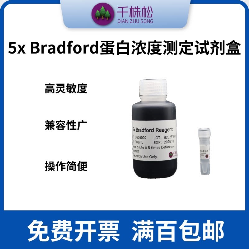 速发5x dd蛋白浓度测定试剂盒 考G250法 蛋白定量,