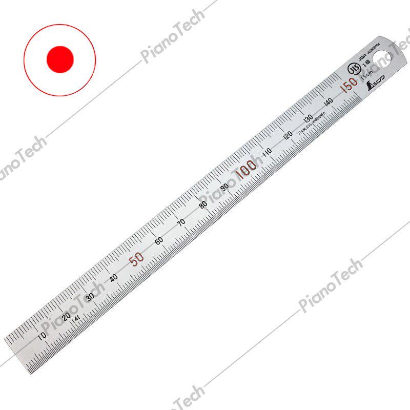 速发日本高端钢尺 Shiwa企鹅亲和专业钢尺多尺寸 钢琴用高品质钢