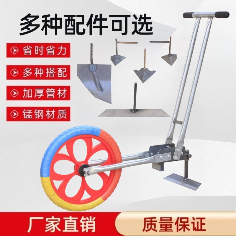 速发新款手推式功草神器多除能开沟耘用松土机农地手推耘锄小型微