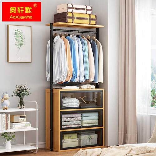 速发挂物架简易家用衣帽架儿地落童卧室置衣架衣服架子挂包架衣架