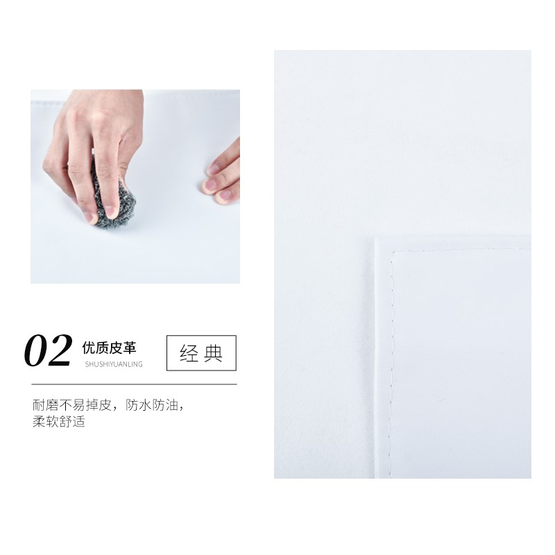 速发厨878作色围裙防水防油7房PU软皮时尚2025罩衣家用工白服定