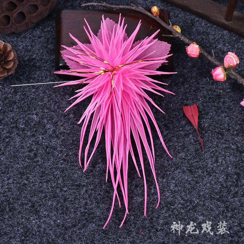 速发京饰服装戏曲服装戏剧用品耳边花 小姐鬓花头剧小花头花 大菊