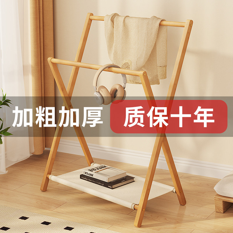 速发免安装儿童架衣挂落地衣帽架床边放婴儿衣儿神器幼服园折叠收