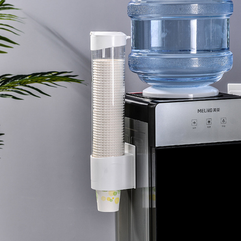 速发一次性杯子架自动取杯器饮水机放纸杯水杯收纳盒神器杯架的置