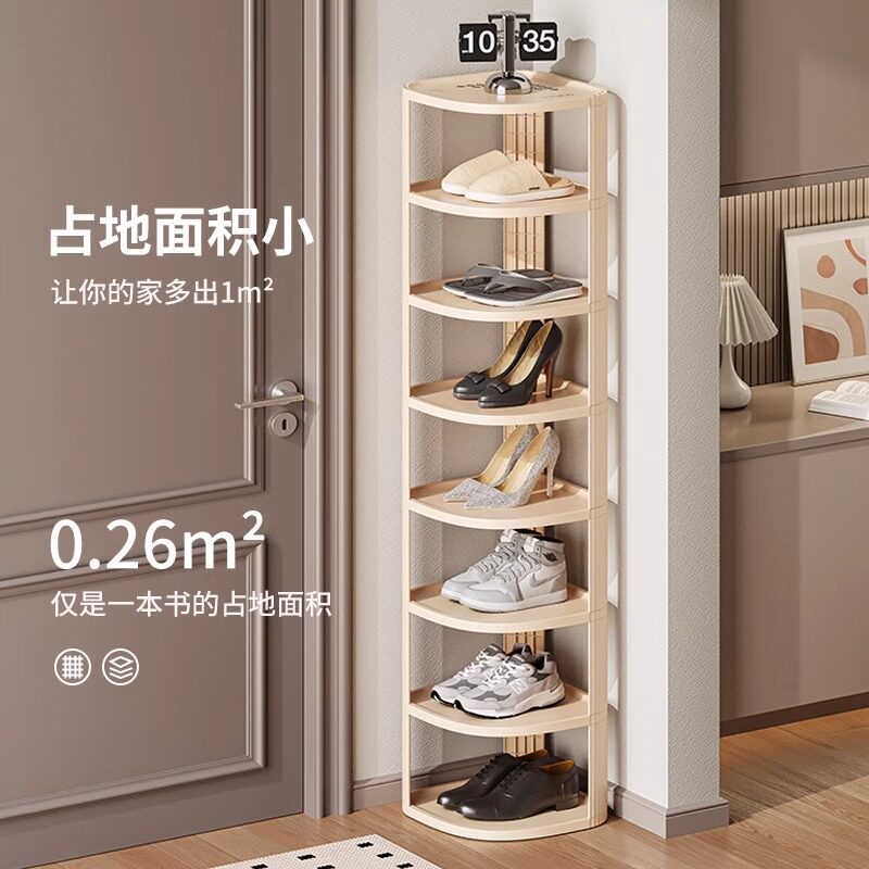 速发门口转角三角鞋架多层家用简易鞋柜收纳宿舍窄小拐角鞋架子入