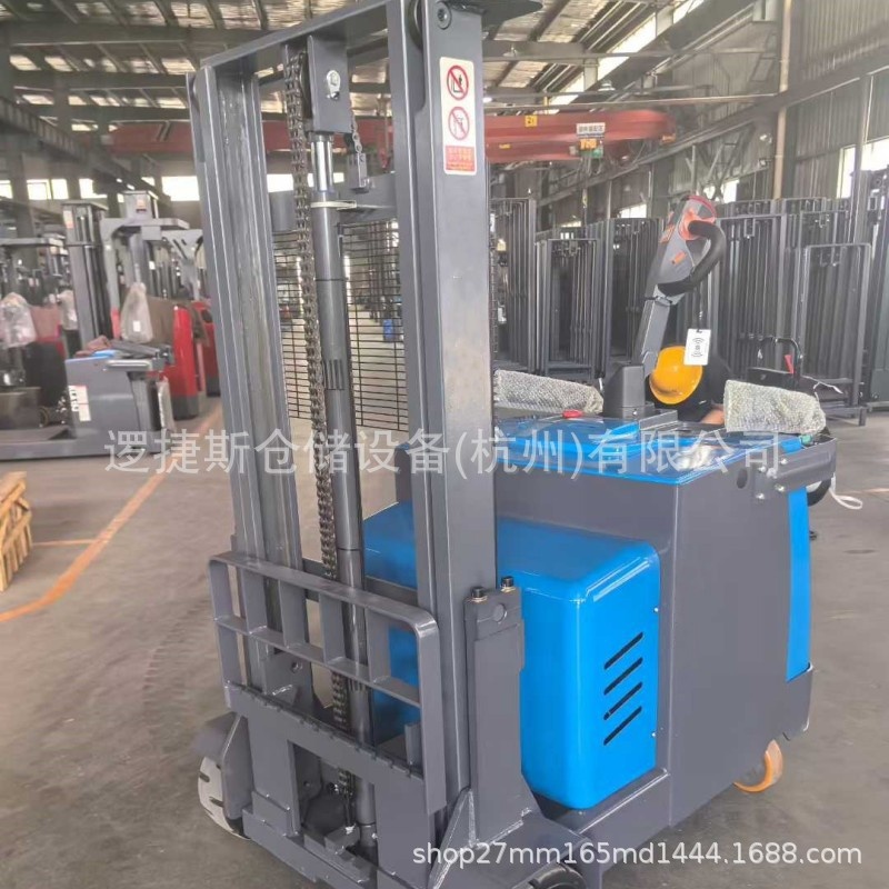 全电动叉车站驾平衡重式堆高车无支腿堆垛机轻型托盘搬运车