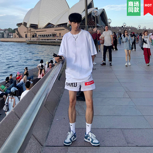 男士 白色短袖 t恤修身 潮流情侣装 衣服体恤 99元 纯棉夏季 6件2024新款