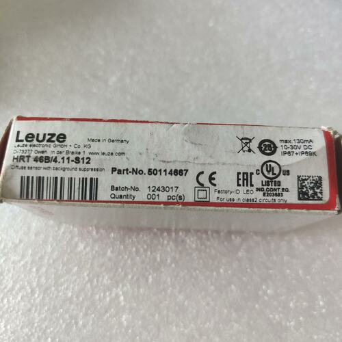 Leuze光电传感器HRT46B/4.11HRT46B/4P-200-S8HRT46B/4P-200-M12