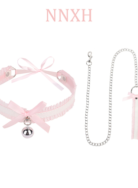 蕾丝小铃铛项圈女蝴蝶结颈带choker饰品脖圈锁骨链手链套装