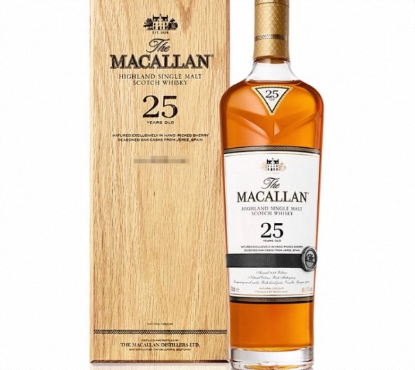 麦卡伦（Macallan）25年雪莉桶单一麦芽威士忌 700ml