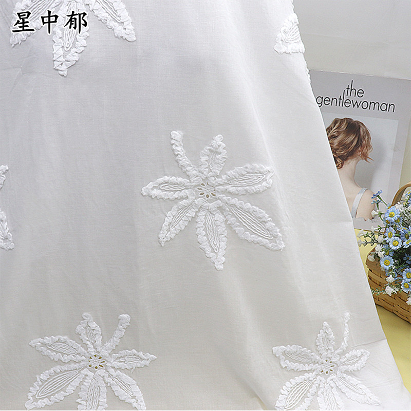 纯棉绣花布童装睡衣服辅料