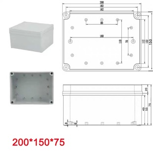 75防水接线盒ABS塑料盒IP67工业壳体电气密封箱AG 1520 150 200