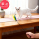 逗猫棒D1zb551 猫咪逗猫棒长杆彩色羽毛带铃铛小猫咪互动用品
