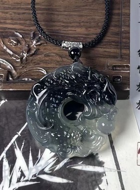 新中式鱼化龙渐变色平安扣吊坠