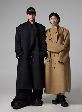 INSOMNIA失眠者 秋冬季新款高级感宽松过膝羊毛呢大衣中长款男女