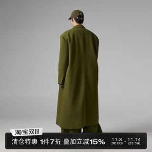 小众设计高级感条纹中长款 新款 风衣大衣男 清仓 INSOMNIA失眠者