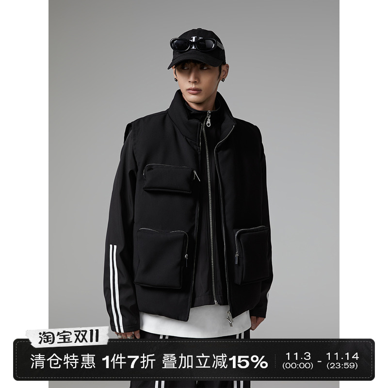 秋冬原创设计加厚加绒马甲