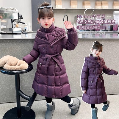 女童羽绒棉服冬装2025新款