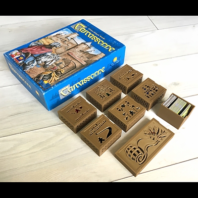 【卡卡城收纳套装】carcassonne卡卡颂桌游token整理快速归类神器