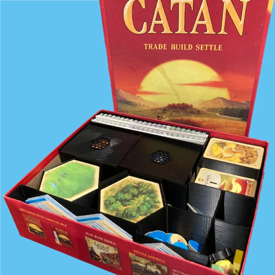 【卡坦基础+航海家+骑士扩桌游收纳套装】catan Insert Organizer