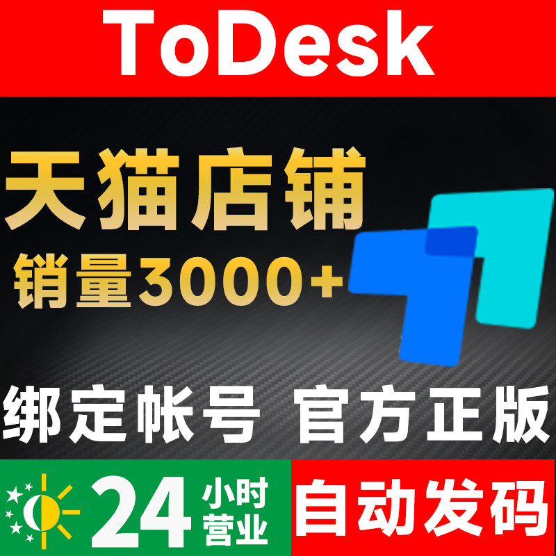 todesk会员 专业版一年授权 兑换码 月卡 优惠码 海外一天