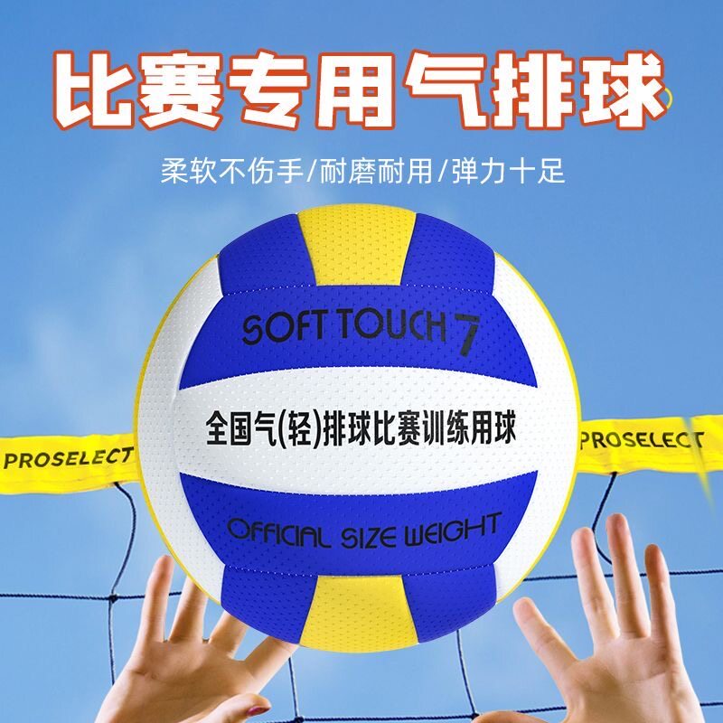 中考气排球4号5号青少年成人初中小学生专用考试软排五号训练比赛